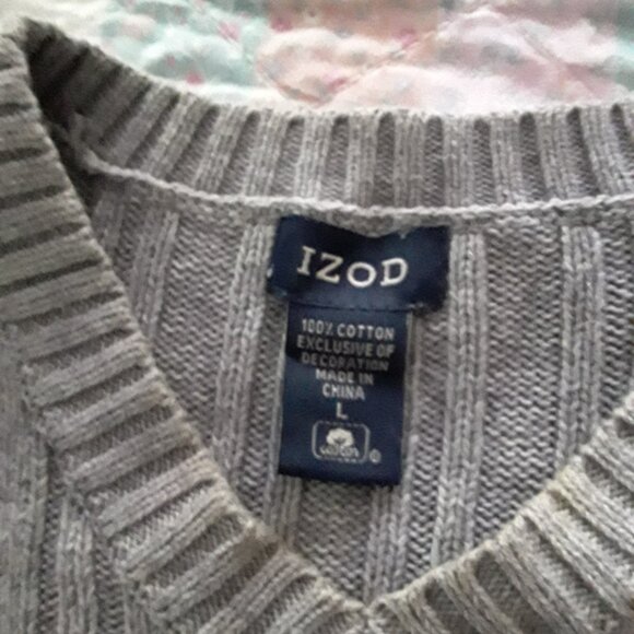 IZOD Cotton Sweater - UNISEX - Picture 2 of 5